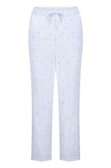 Thumbnail - Hunkemöller Gestreifte Hose aus Baumwolle mit Herz Blau