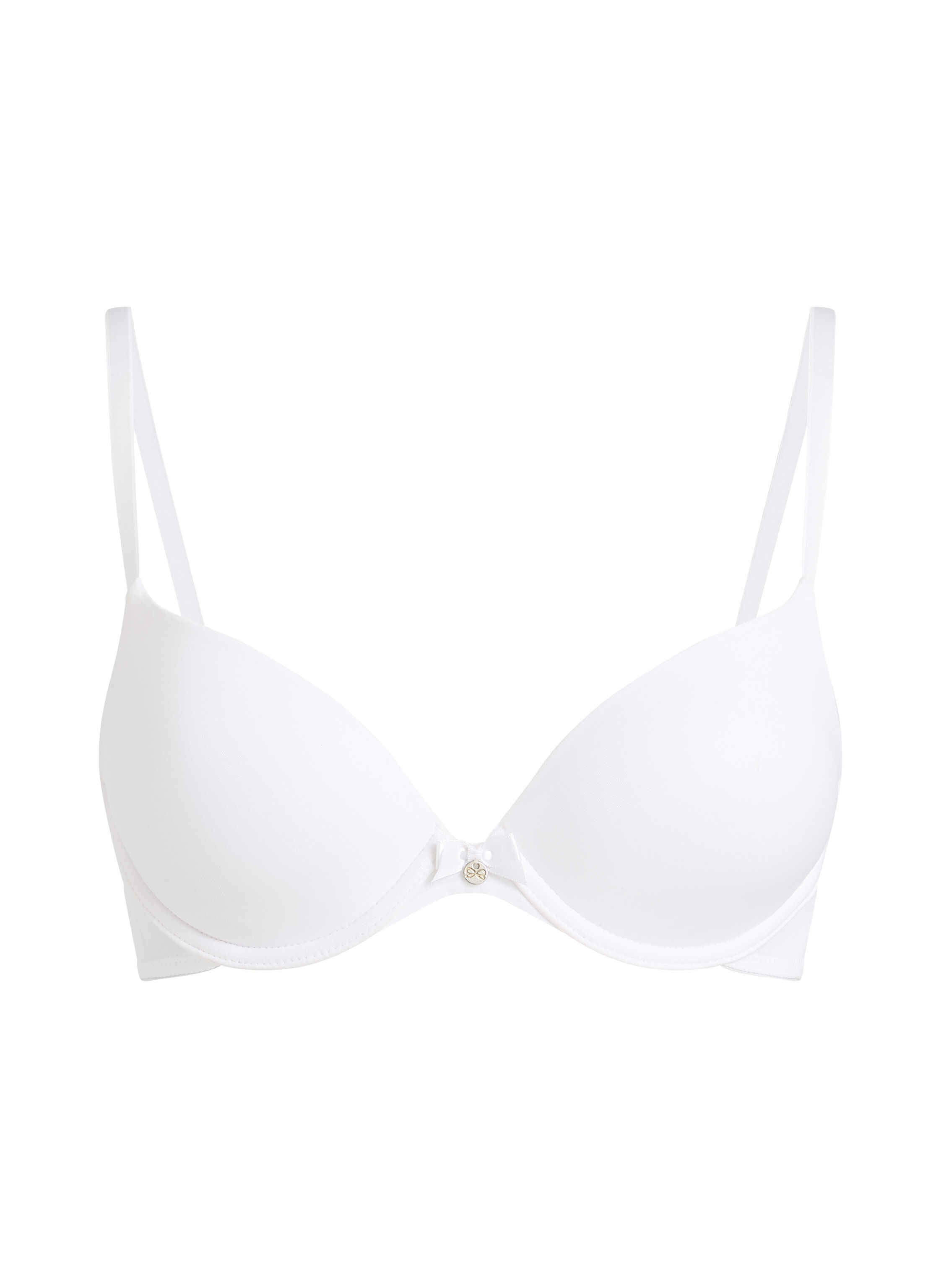 Hunkemöller Vorgeformter Bügel-BH Plunge In Weiß – Mit Verstellbaren Trägern, 3×2 Haken, Auch In Großen Körbchen