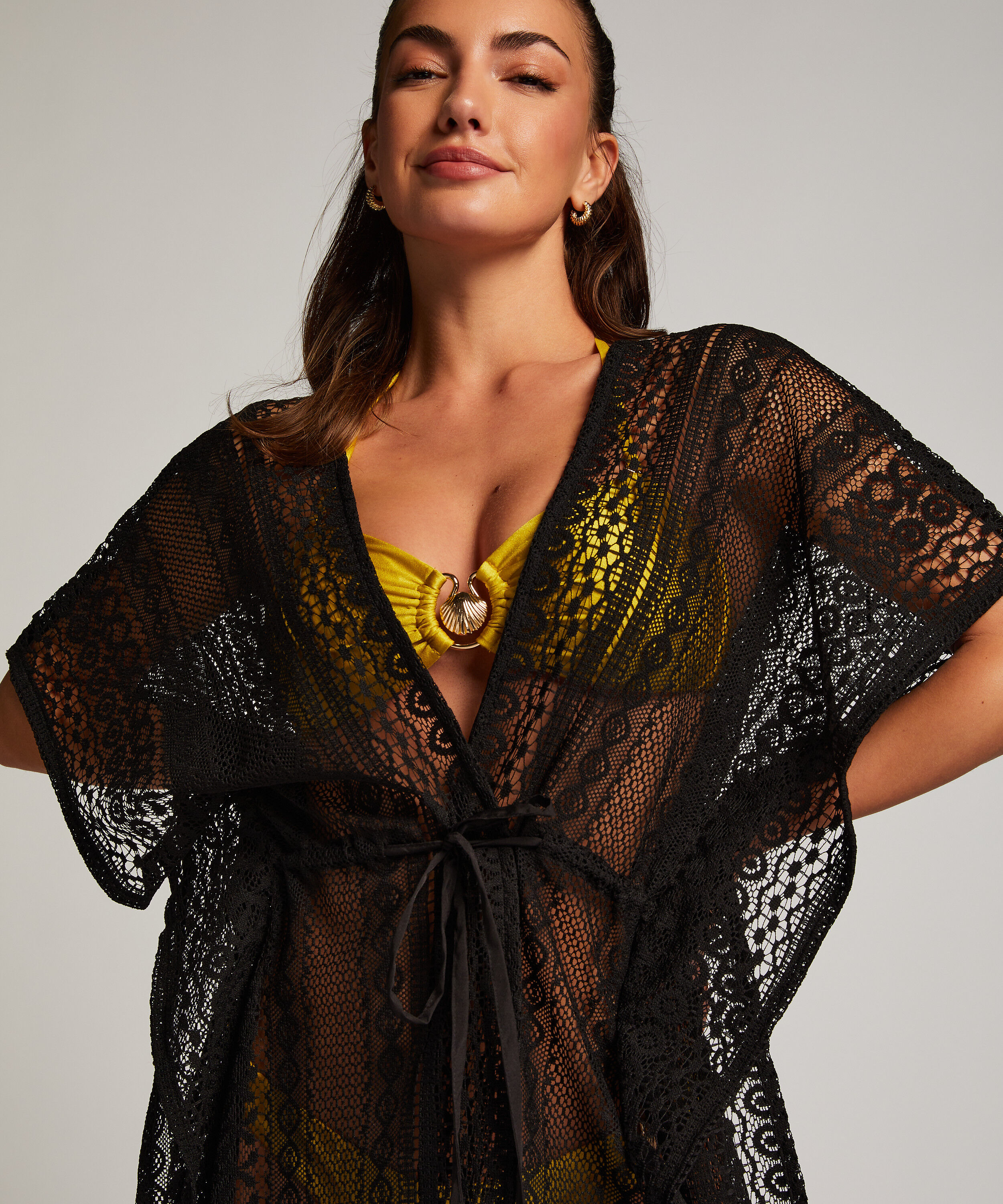 Black beach kaftan deals