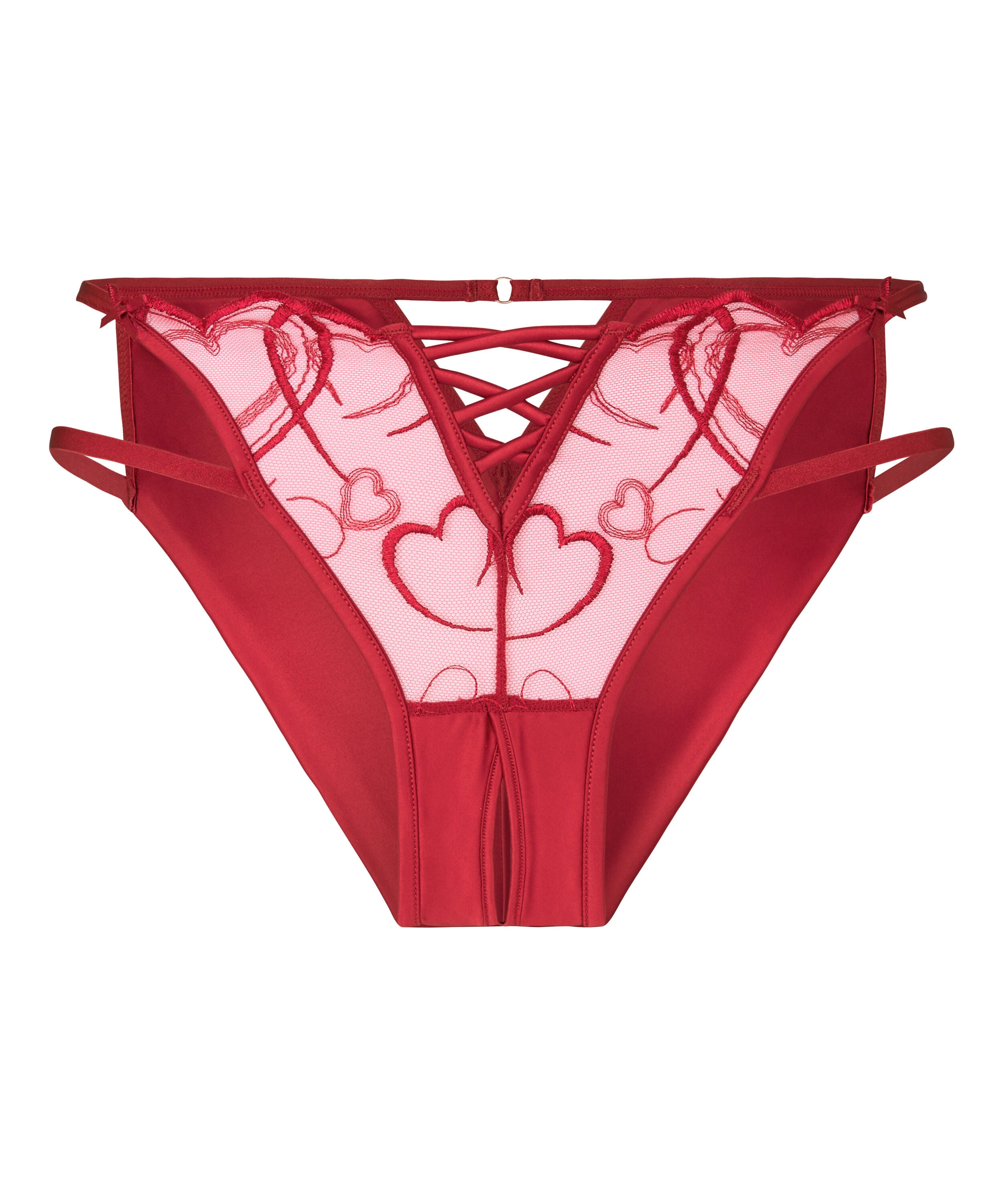 Olivia Brazilian mit hohem Beinausschnitt, Rot