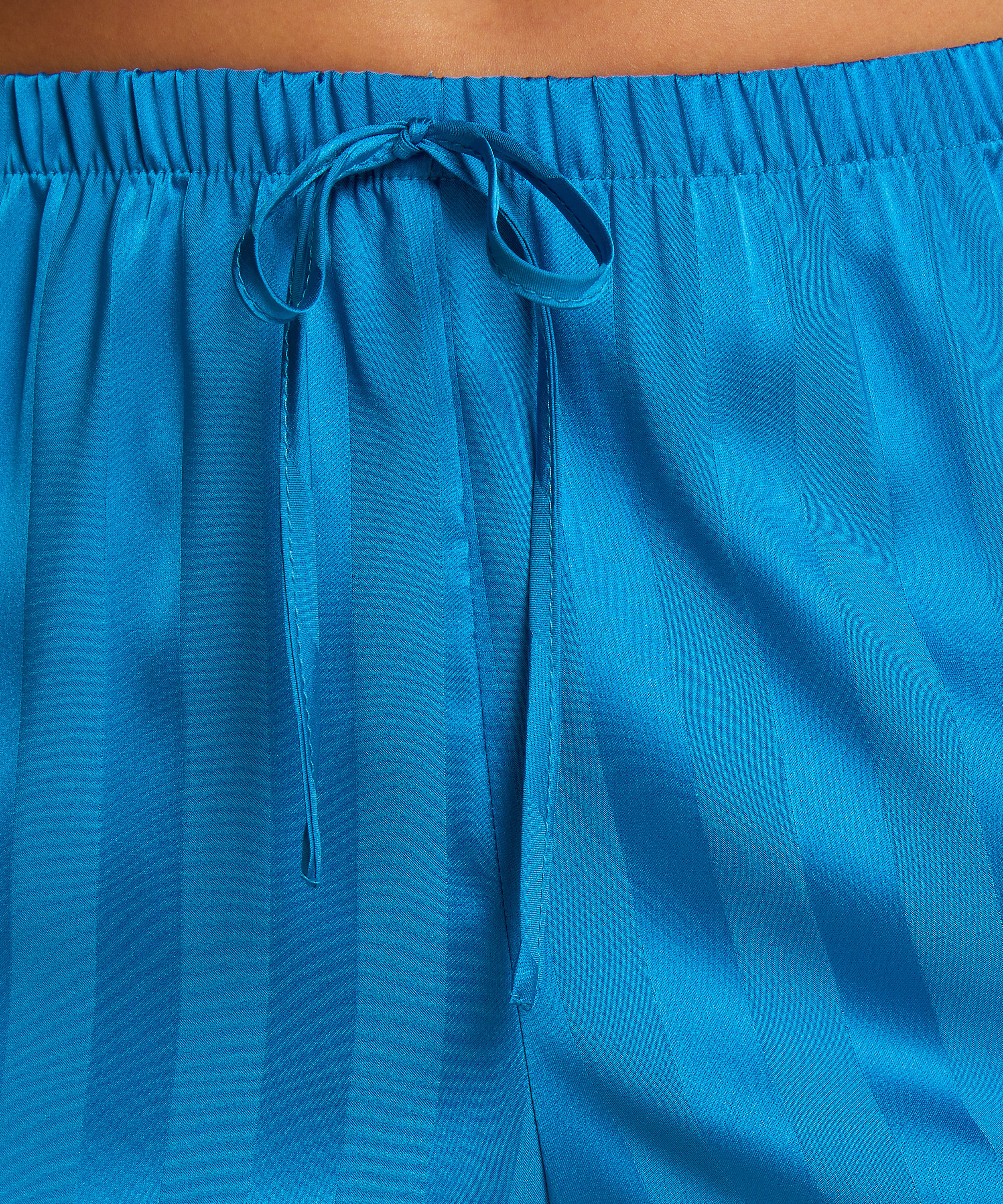 Pyjama-Shorts Satin, Blau, main