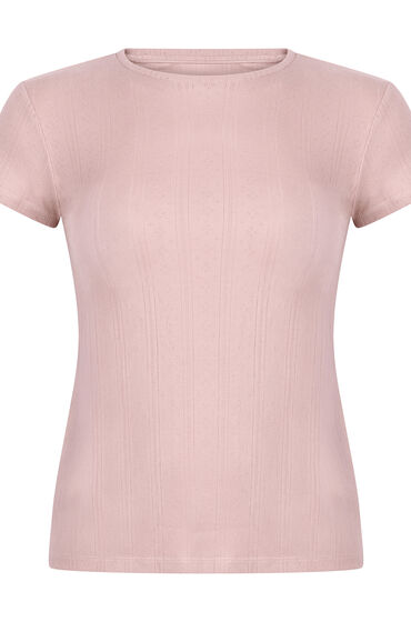 Thumbnail - Hunkemöller Pointelle-Shorts Rosa