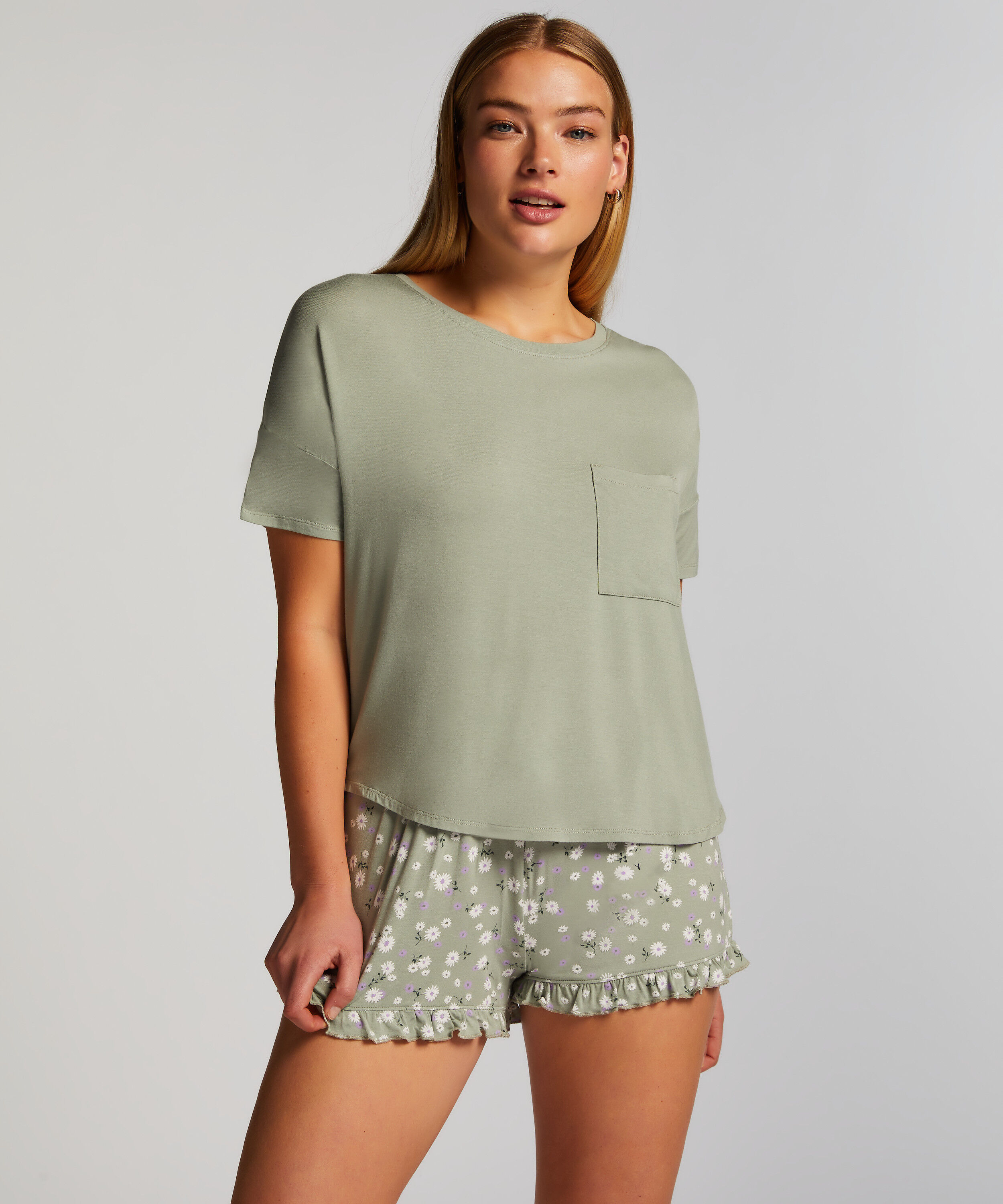Pyjama-Set, Grün