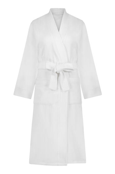 Thumbnail - Hunkemöller Frottee-Bademantel Weiß