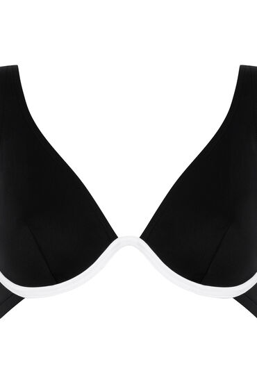 Thumbnail - Hunkemöller Neoprene-Bikinioberteil Schwarz