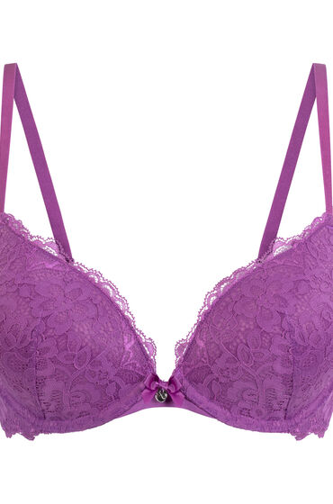 Thumbnail - Hunkemöller Vorgeformter Push-up-Bügel-BH Marine Rosa