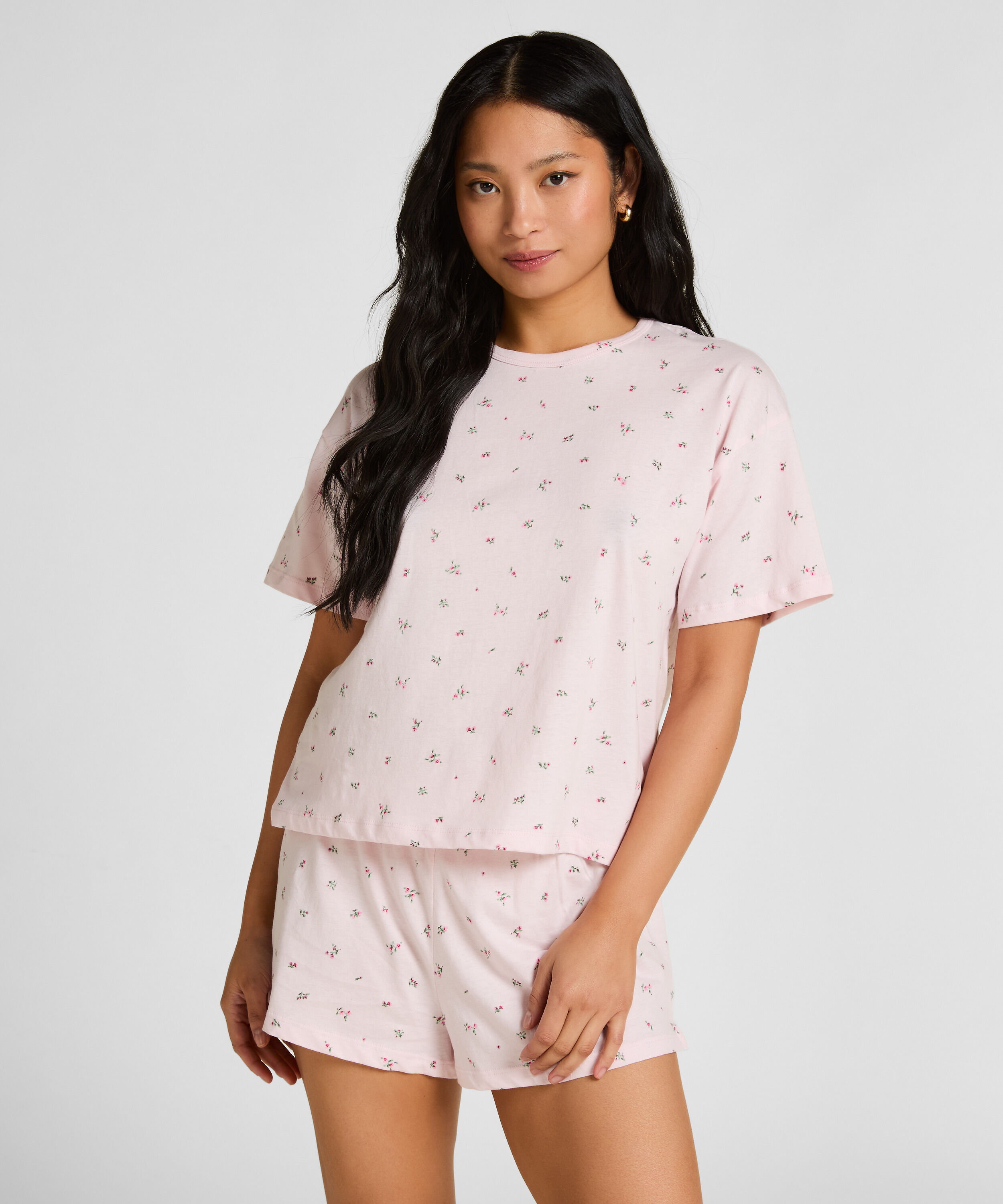 Pyjamaset Baumwoll, Rosa