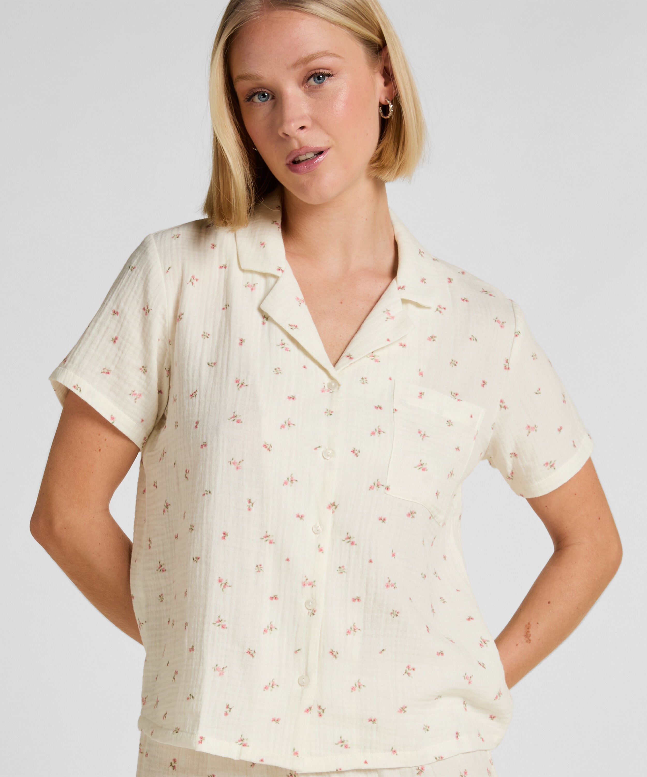 Musselin-Jacke, Weiß Musselin-Jacke, Weiß