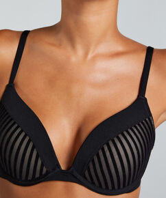 Vorgeformter Push-up-B&uuml;gel-BH Pia, Schwarz