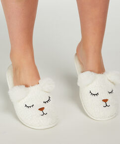 B&auml;ren-Pantoffeln, Wei&szlig;