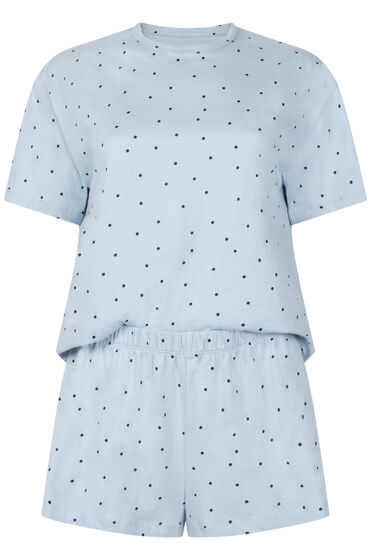 Thumbnail - Hunkemöller Pyjama-Set aus Baumwolle Blau