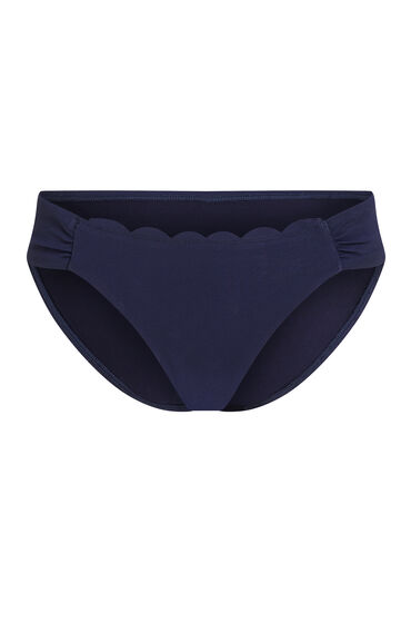 Thumbnail - Hunkemöller Bikini Slip Rio Scallop Blau