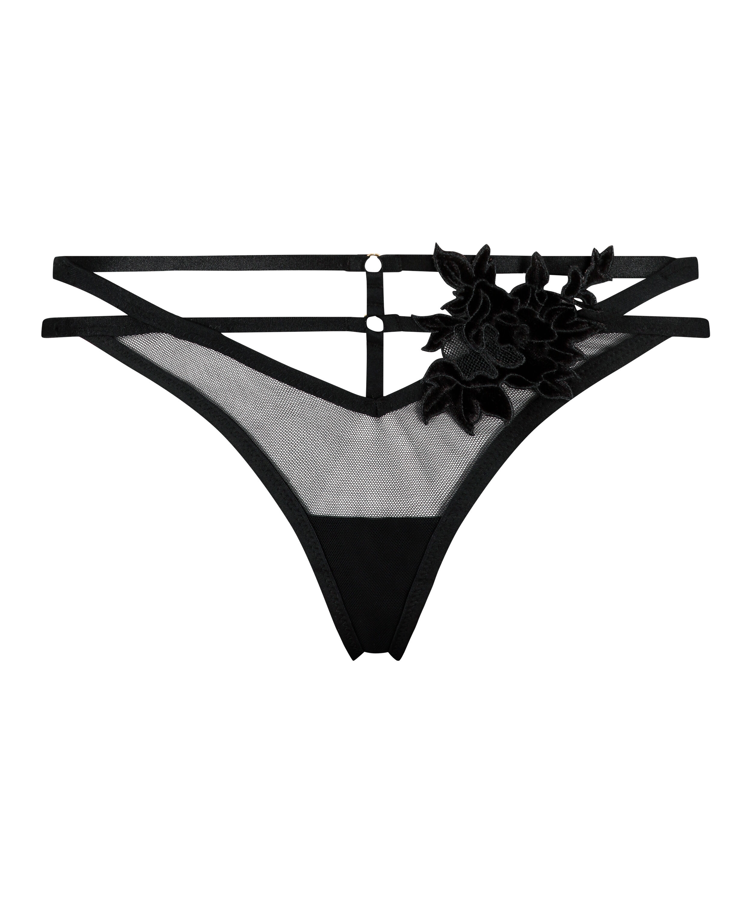 Tanga String Effie, Schwarz