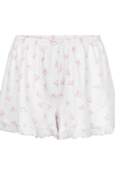 Thumbnail - Hunkemöller Pointelle-Shorts Weiß