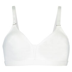 Unwattierter BH ohne B&uuml;gel, Wei&szlig;