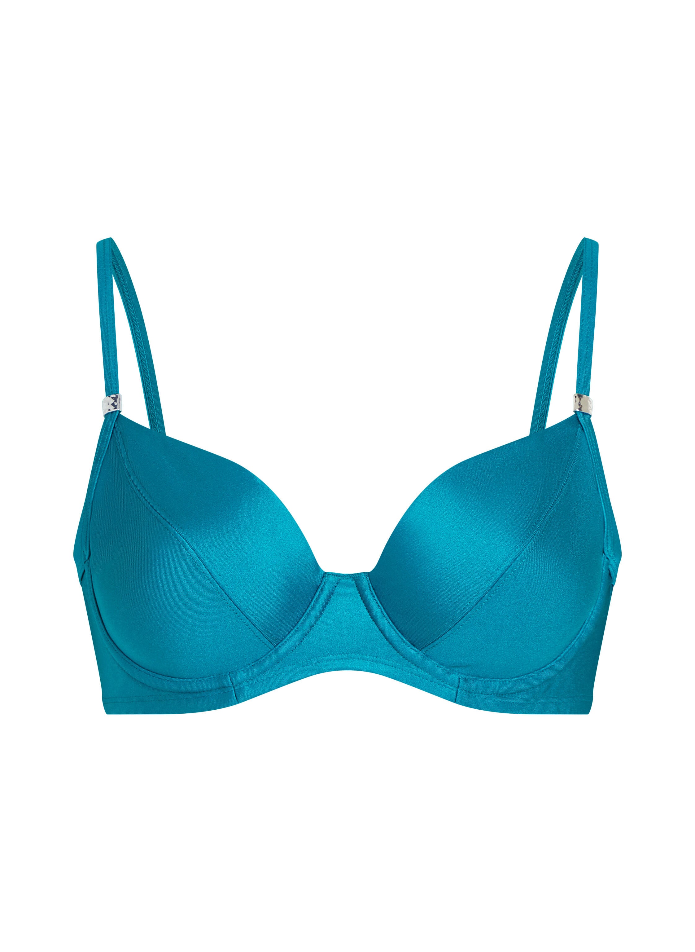 Nicht vorgeformtes Bügel-Bikini-Oberteil Aqua