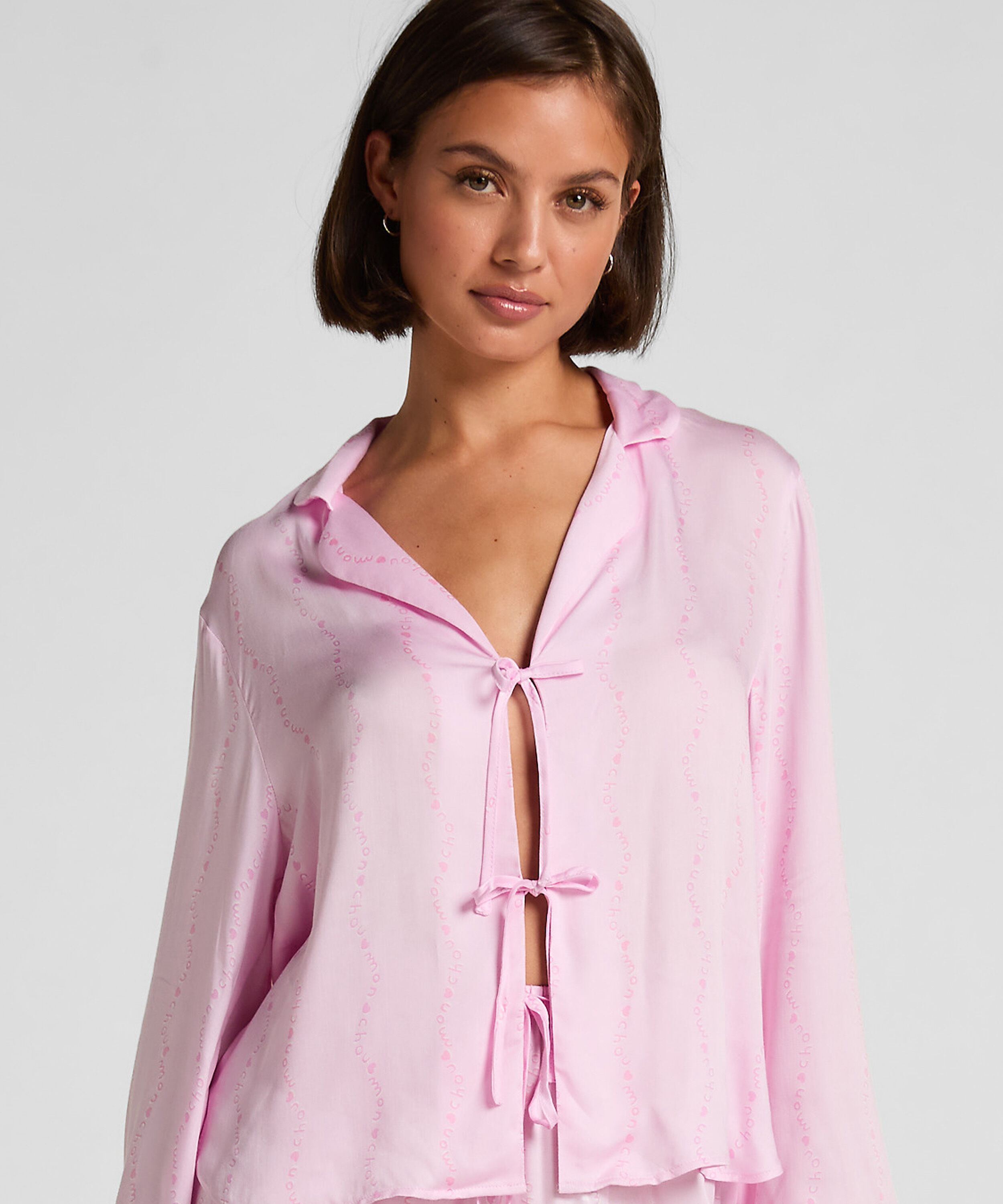 Monchou Pyjama-Jacke, Rosa
