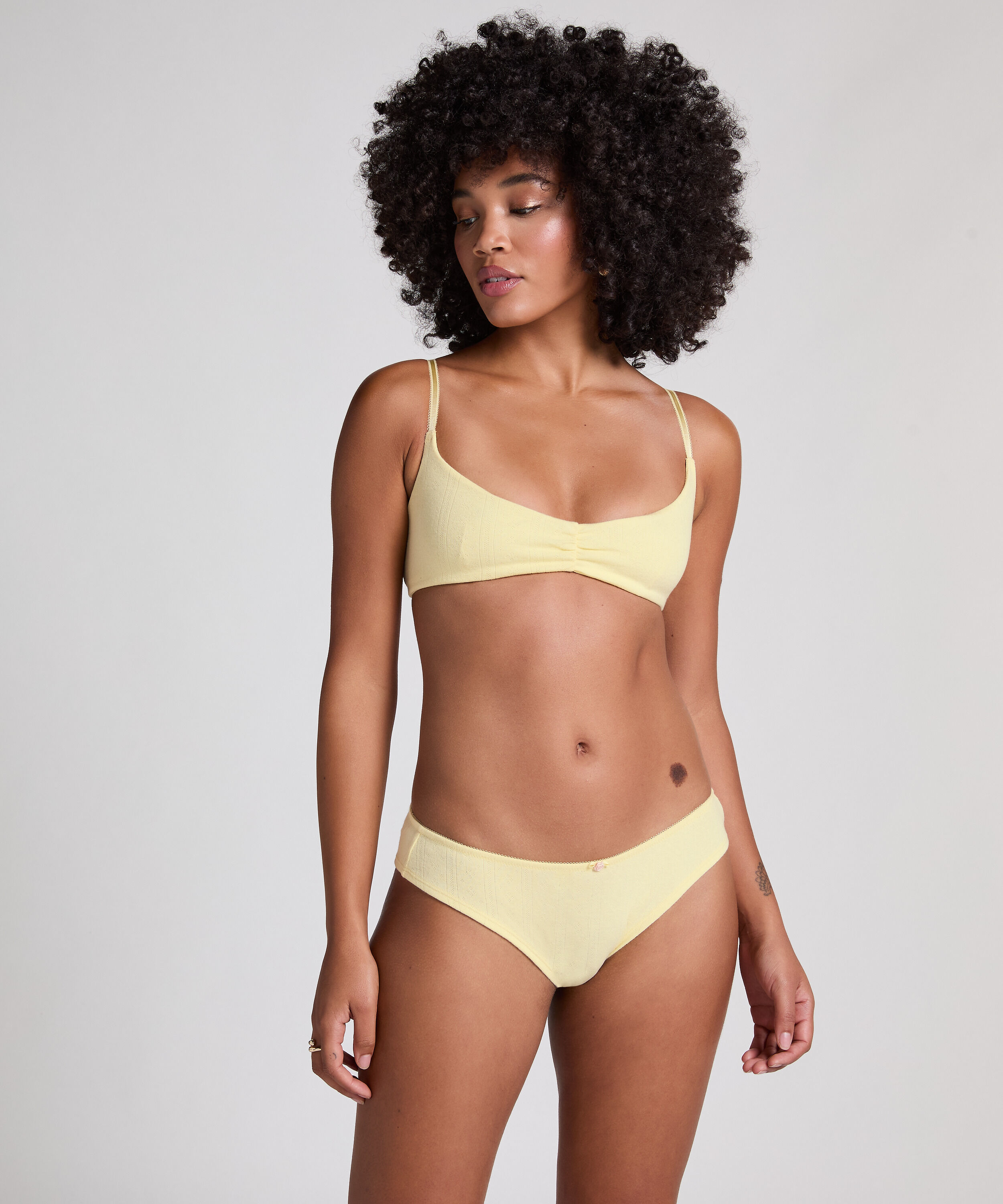 Pointelle Brazilian, Gelb
