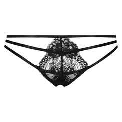 Brazilian Romane, mit offenem Schritt, Schwarz