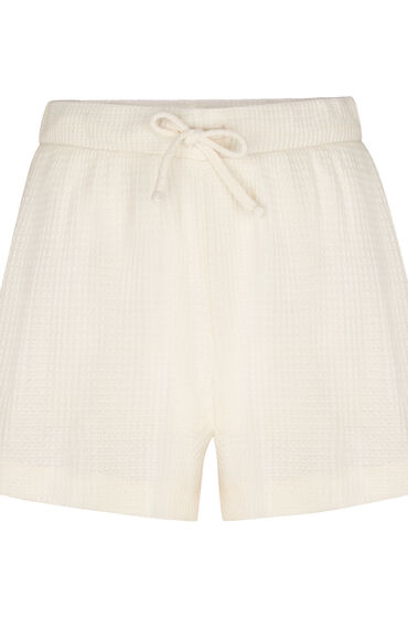 Thumbnail - Hunkemöller Short Waffle Sloane Weiß