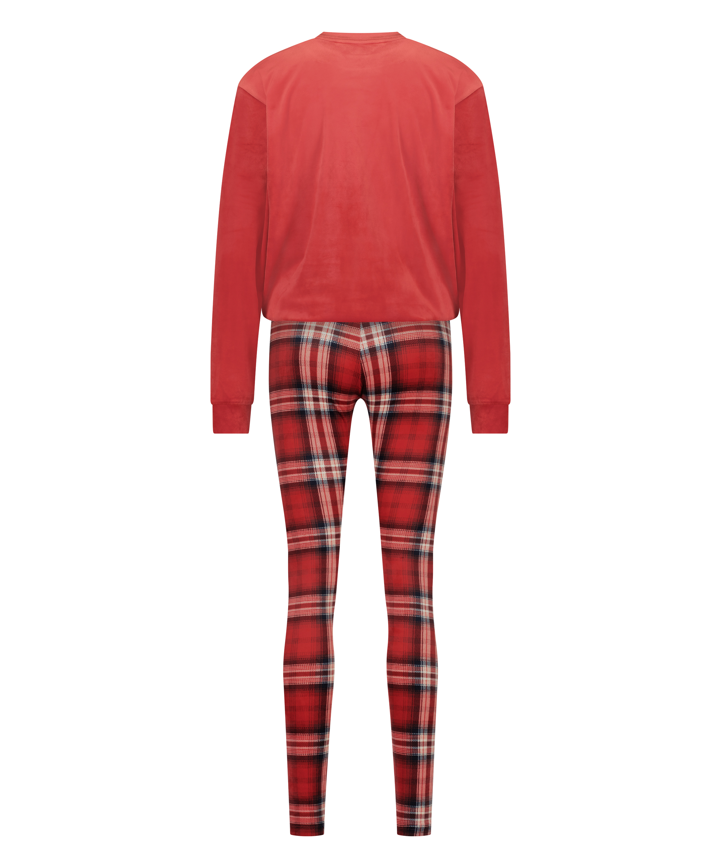 Pyjama-Set mit Tasche, Rot, main