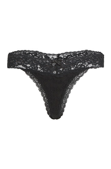 Thumbnail - Hunkemöller String Madison Schwarz