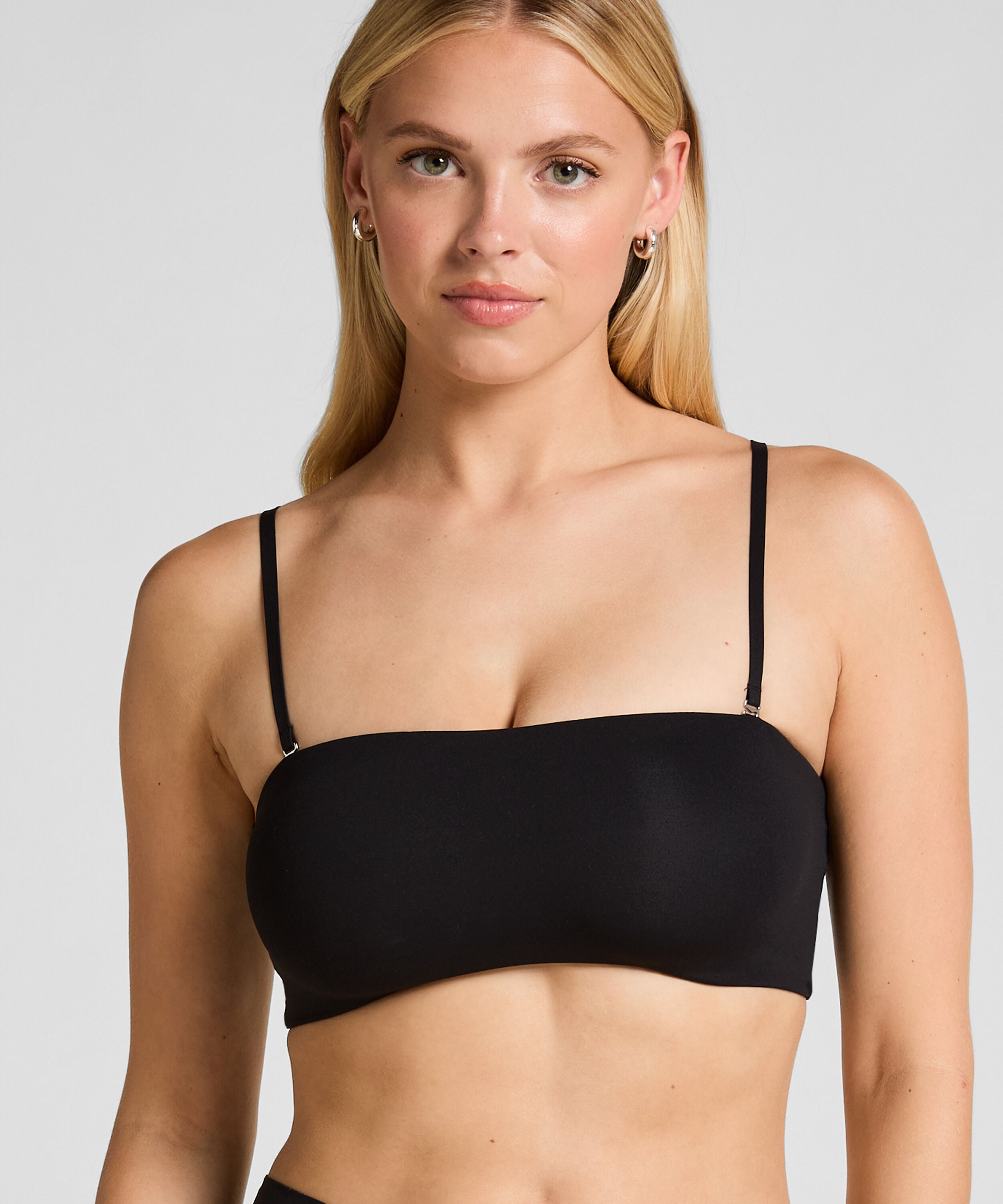 Bandeau Bralette Smooth, Schwarz Bandeau Bralette Smooth, Schwarz