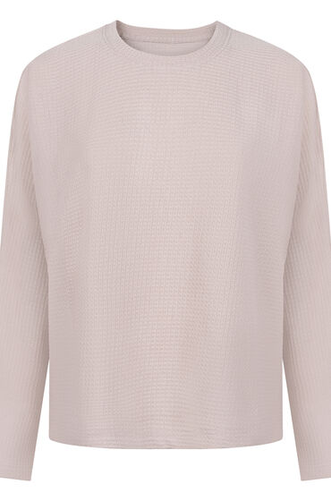 Thumbnail - Hunkemöller Pyjama Top Waffle Everly Beige
