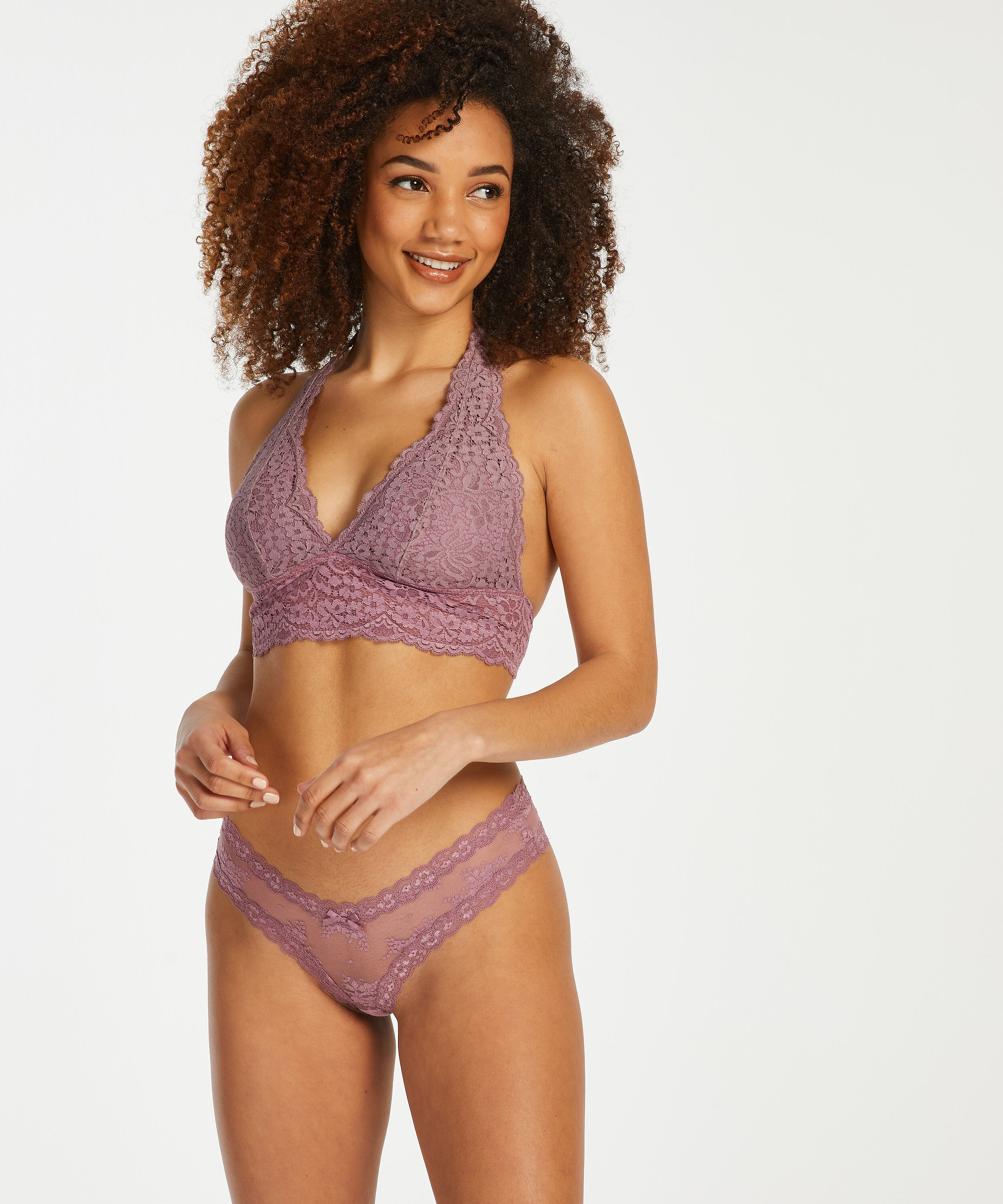 Brazilian V-shape Mesh, Lila