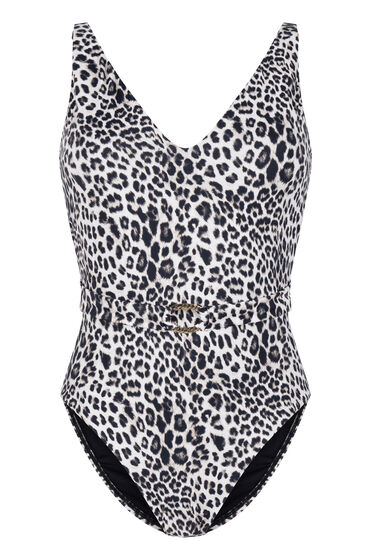 Thumbnail - Hunkemöller Badeanzug Leopard Schwarz
