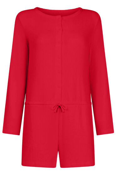 Thumbnail - Hunkemöller Short-Onesie Jersey Rib Rot