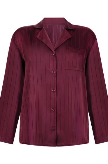 Thumbnail - Hunkemöller Satinjacke mit Nadelstreifen Lila