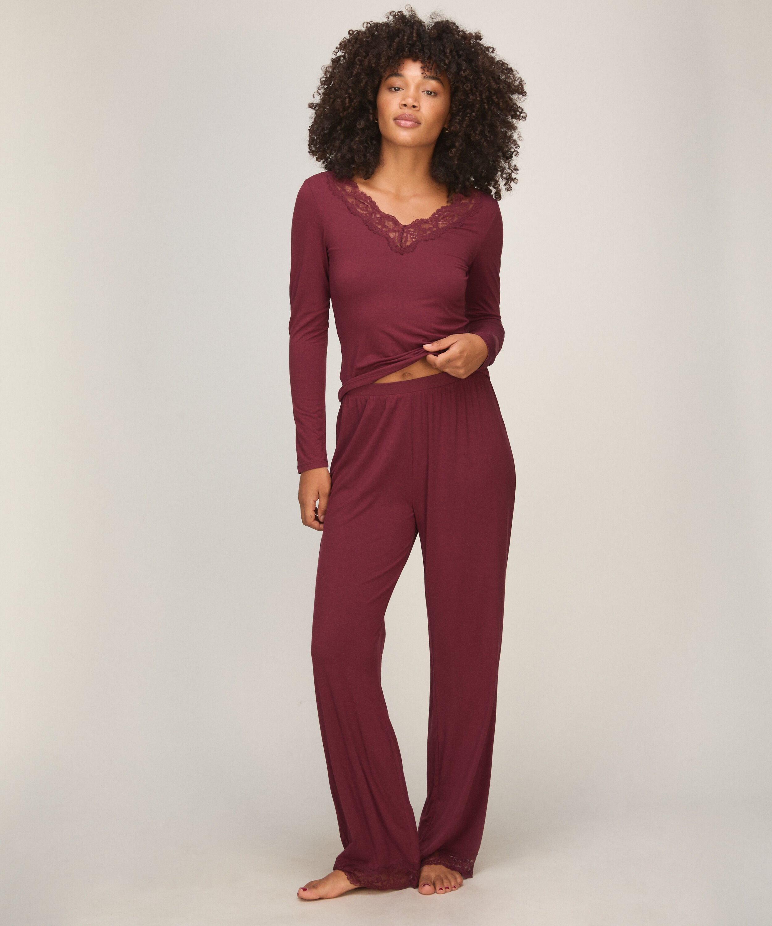 Pyjama-Set, Rot Pyjama-Set, Rot