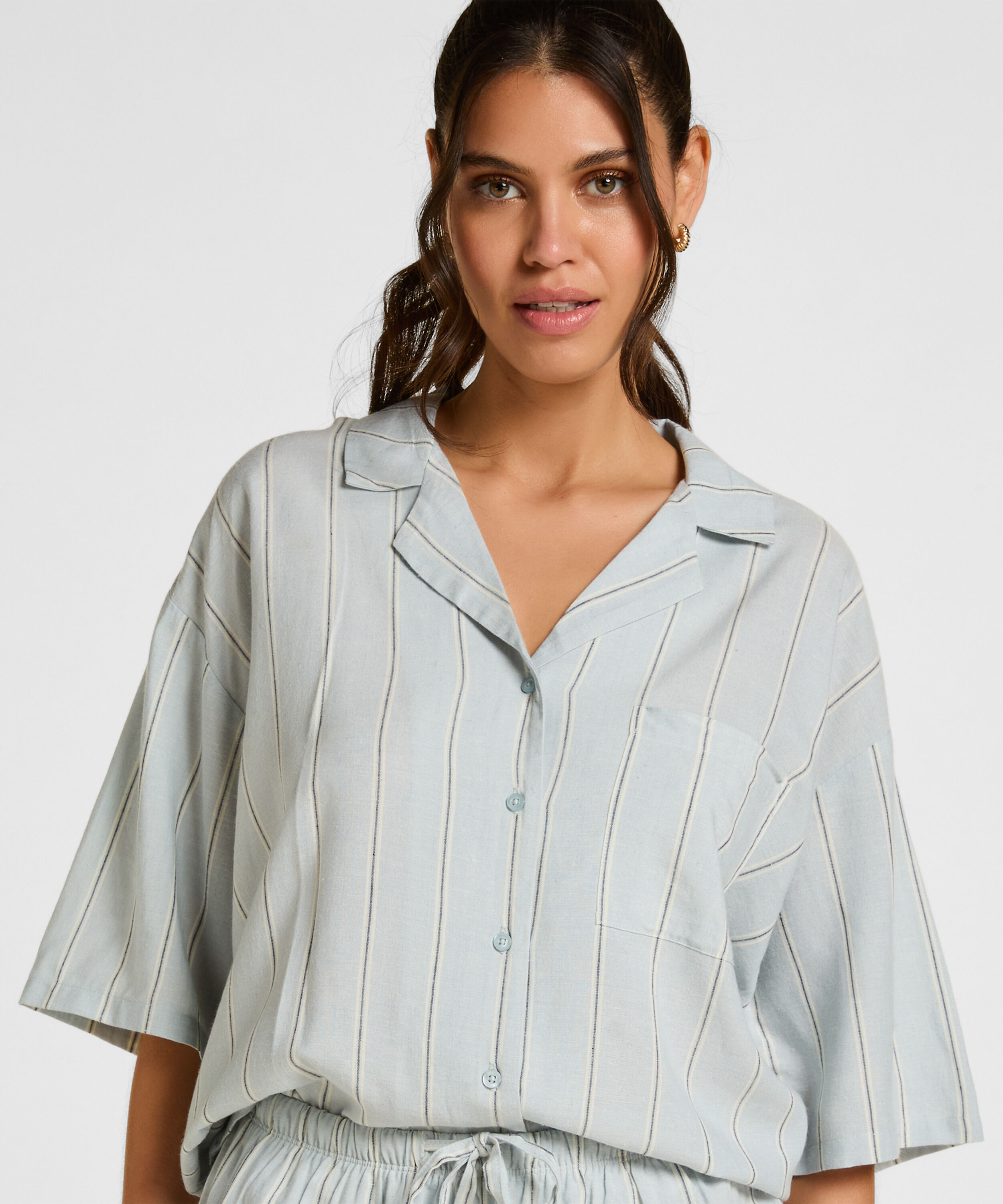 Jacke Leinen, Blau Jacke Leinen, Blau