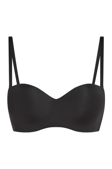 Thumbnail - Hunkemöller Gepolsterter trägerloser Push-Up BH mit Bügeln Smooth Schwarz