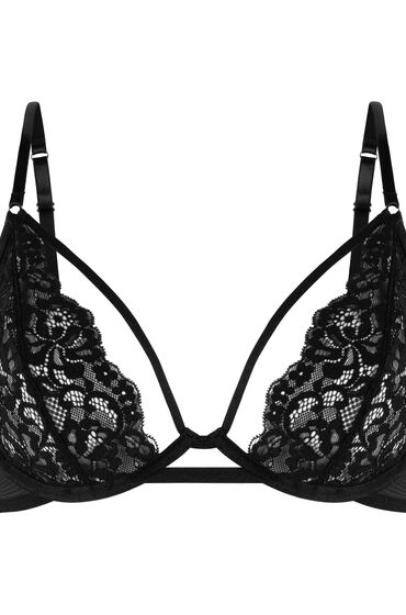 Thumbnail - Hunkemöller Unwattierter Bügel-BH Cinnamon Schwarz