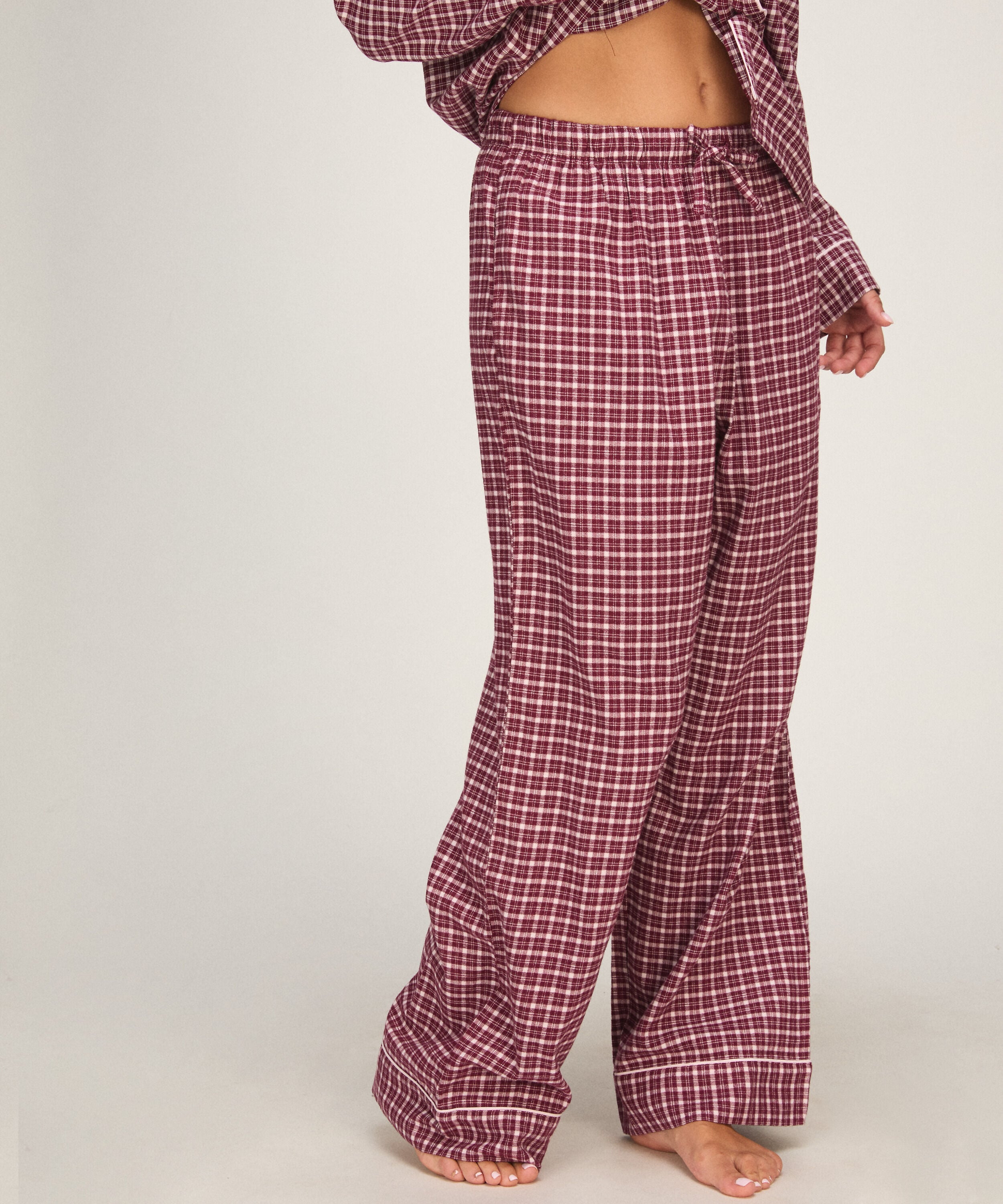 Karierte Pyjamahose, Rosa Karierte Pyjamahose, Rosa