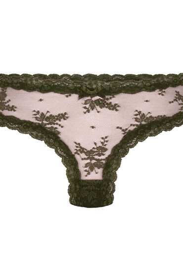 Thumbnail - Hunkemöller Brazilian V-shape Mesh Grün