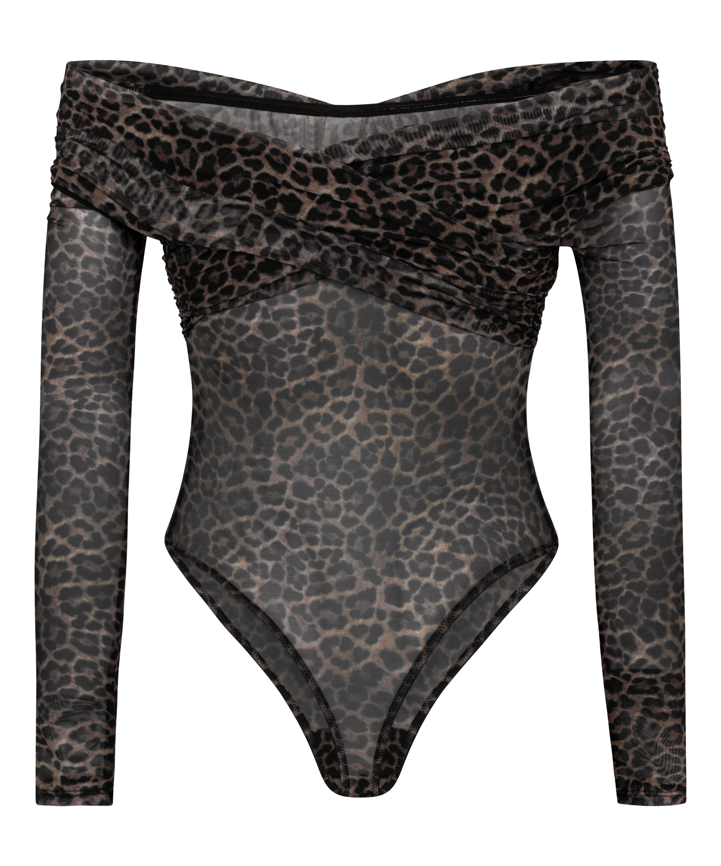 Leopard Body Keisha - Schwarz - Bodies & Corsagen - Hunkemöller