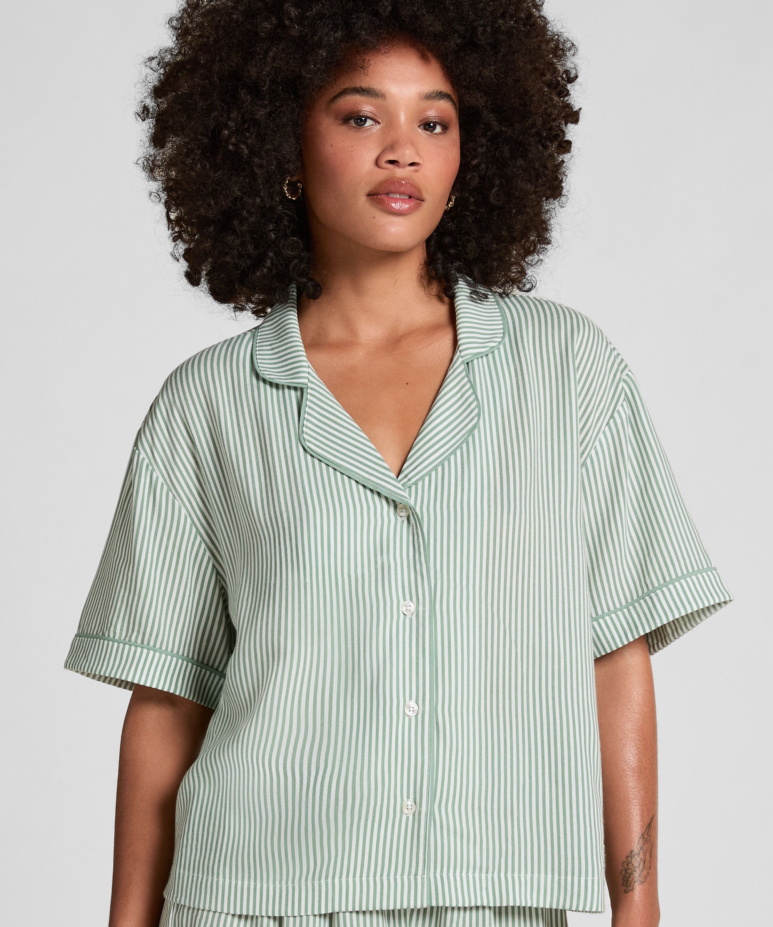 Kurzärmelige Jacke aus Webstoff