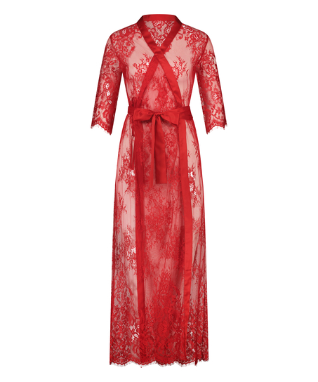Kimono Allover Lace, Rot