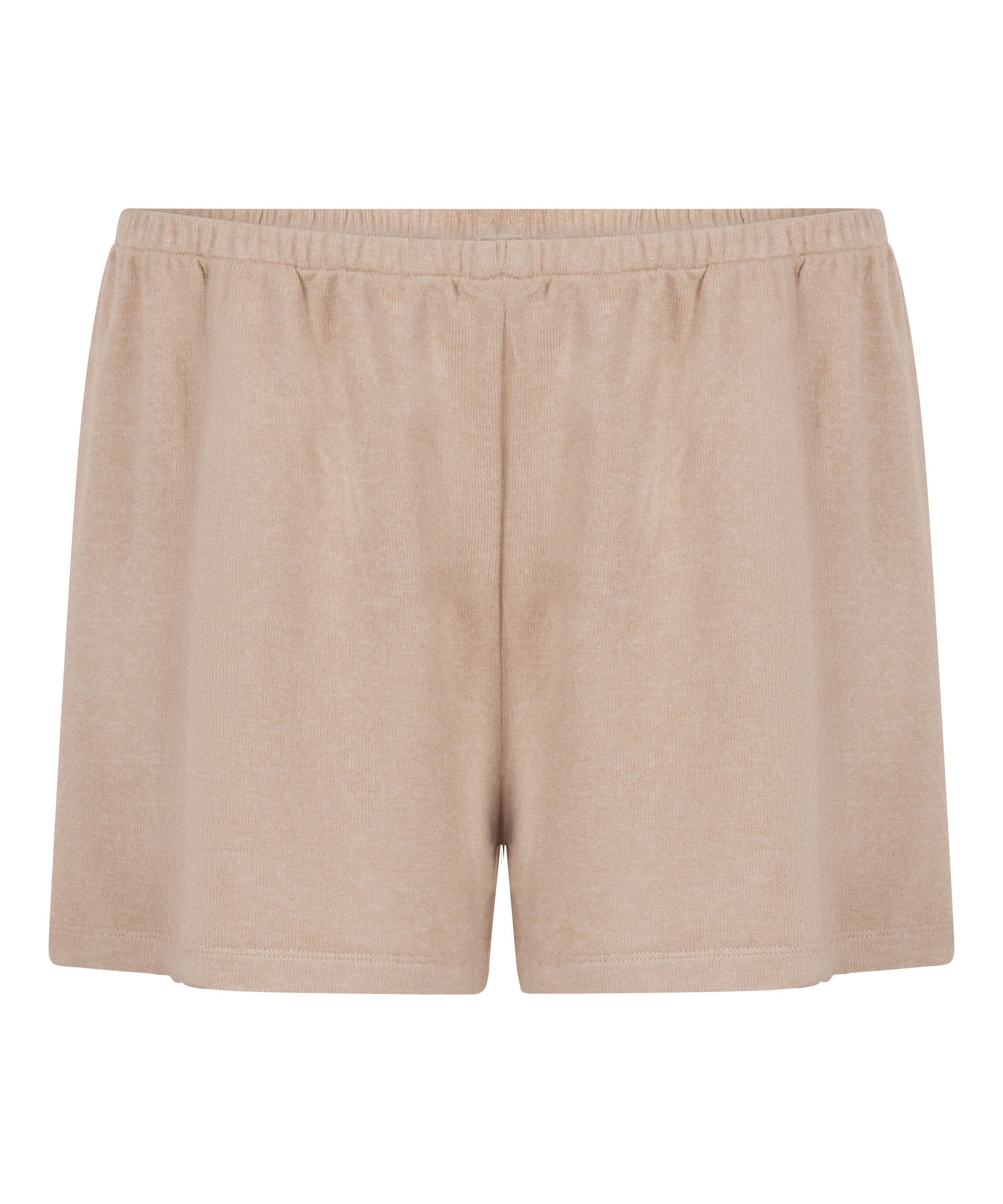 Pyjamashorts aus aufgerautem Jersey, Beige, main