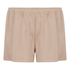 Pyjamashorts aus aufgerautem Jersey, Beige