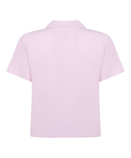 Kurzärmelige Jersey-Jacke Essential, Rosa