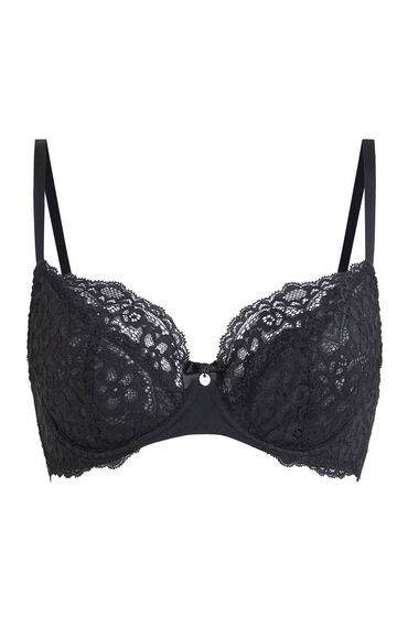 Thumbnail - Hunkemöller Unwattierter Bügel-BH Marine Schwarz