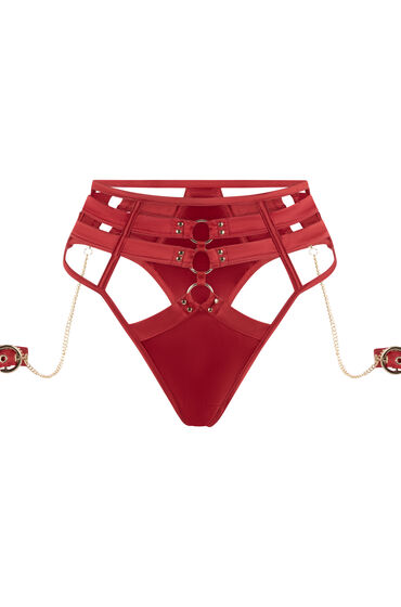 Thumbnail - Hunkemöller Tanga mit hoher Taille und hohem Beinausschnitt Noeki Rot