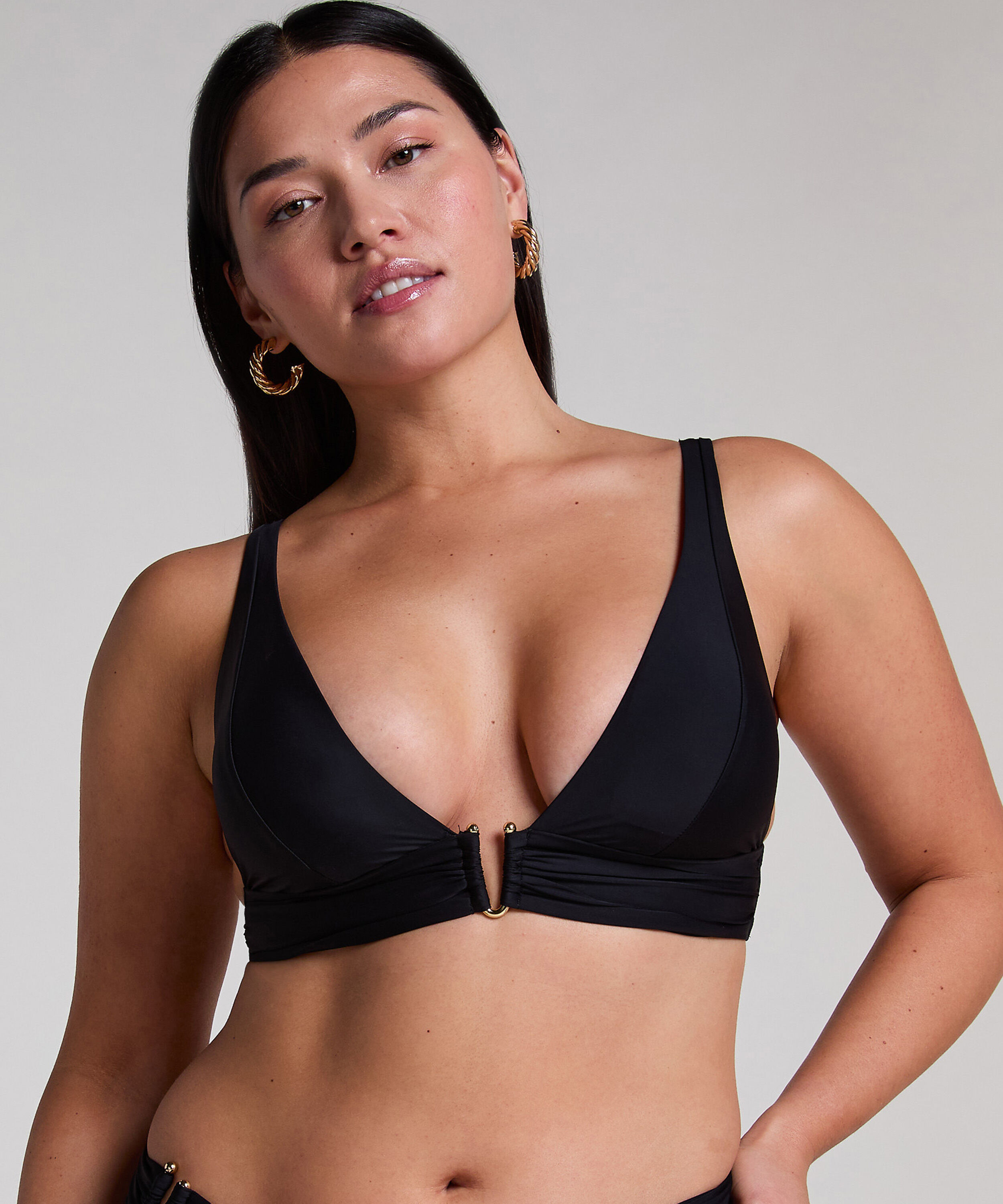 Triangel-Bikinioberteil Luna, Schwarz Triangel-Bikinioberteil Luna, Schwarz
