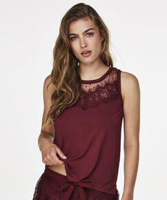 Top Jersey Lace, Rot