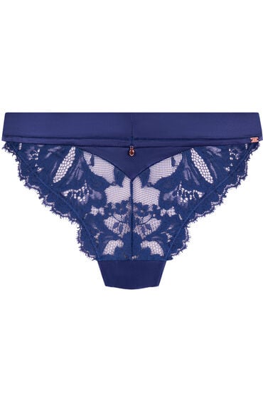 Thumbnail - Hunkemöller Grace String mit hohem Beinausschnitt Blau