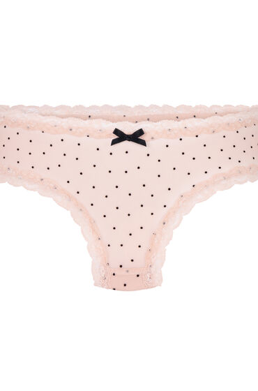 Thumbnail - Hunkemöller V-Shape Brazilian Dot Flock Rosa